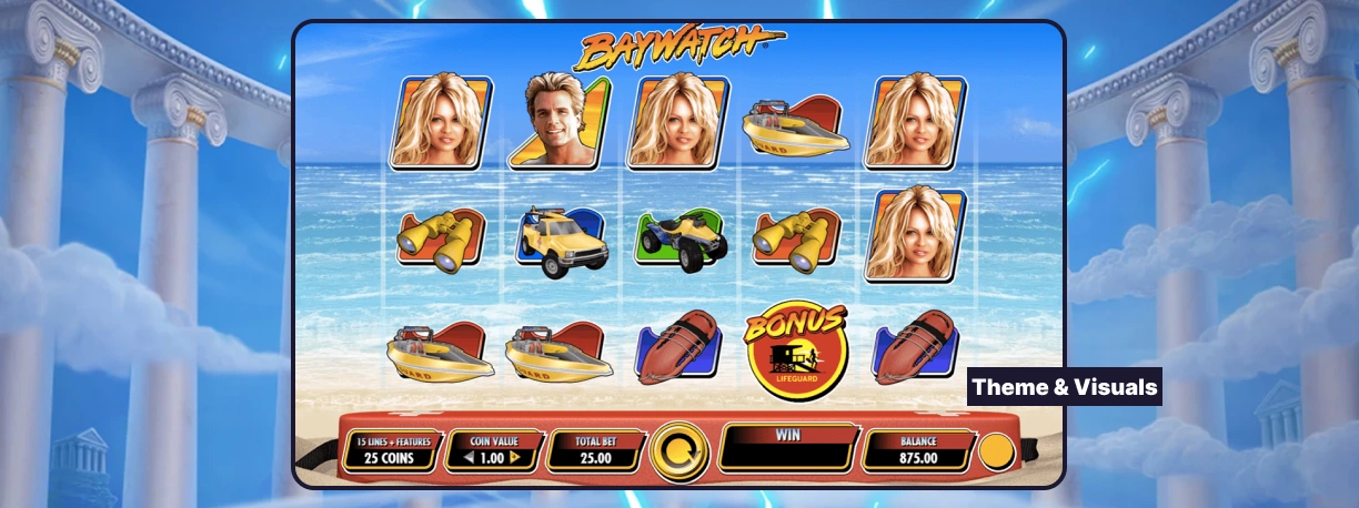 Baywatch Slot Theme & Visuals.