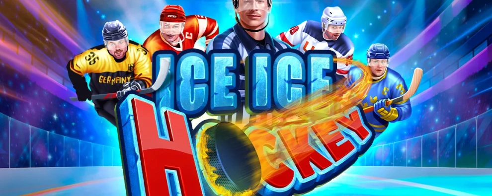 Ice Hockey Wide Banner.