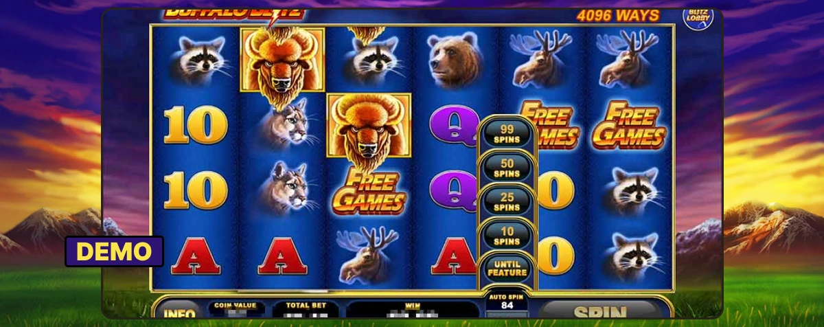 バッファローブリッツ2スロットデモ。